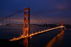  Cloudy Sunrise at the Golden Gate Bridge